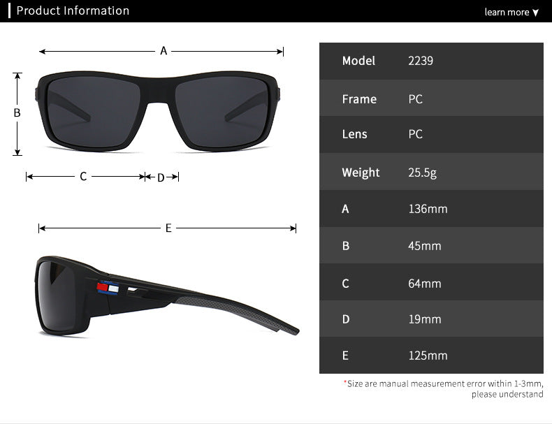 (6 Pack) Polarized Sunglasses 2239P
