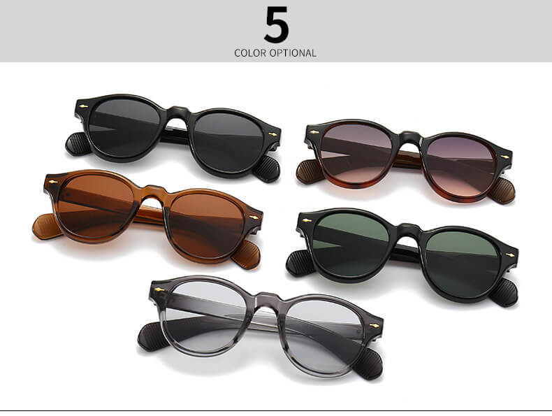 (6 Pack) Plastic Round Sunglasses 6033