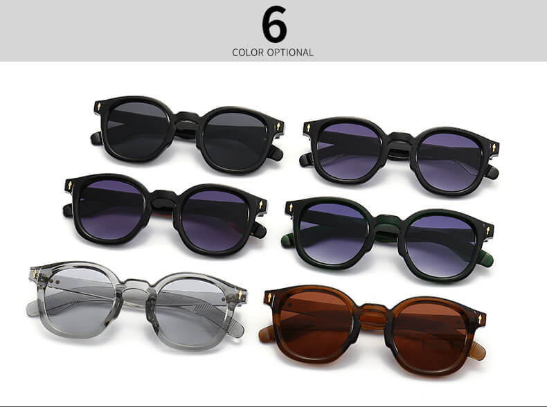 (6 Pack) Round Plastic Sunglasses 6026