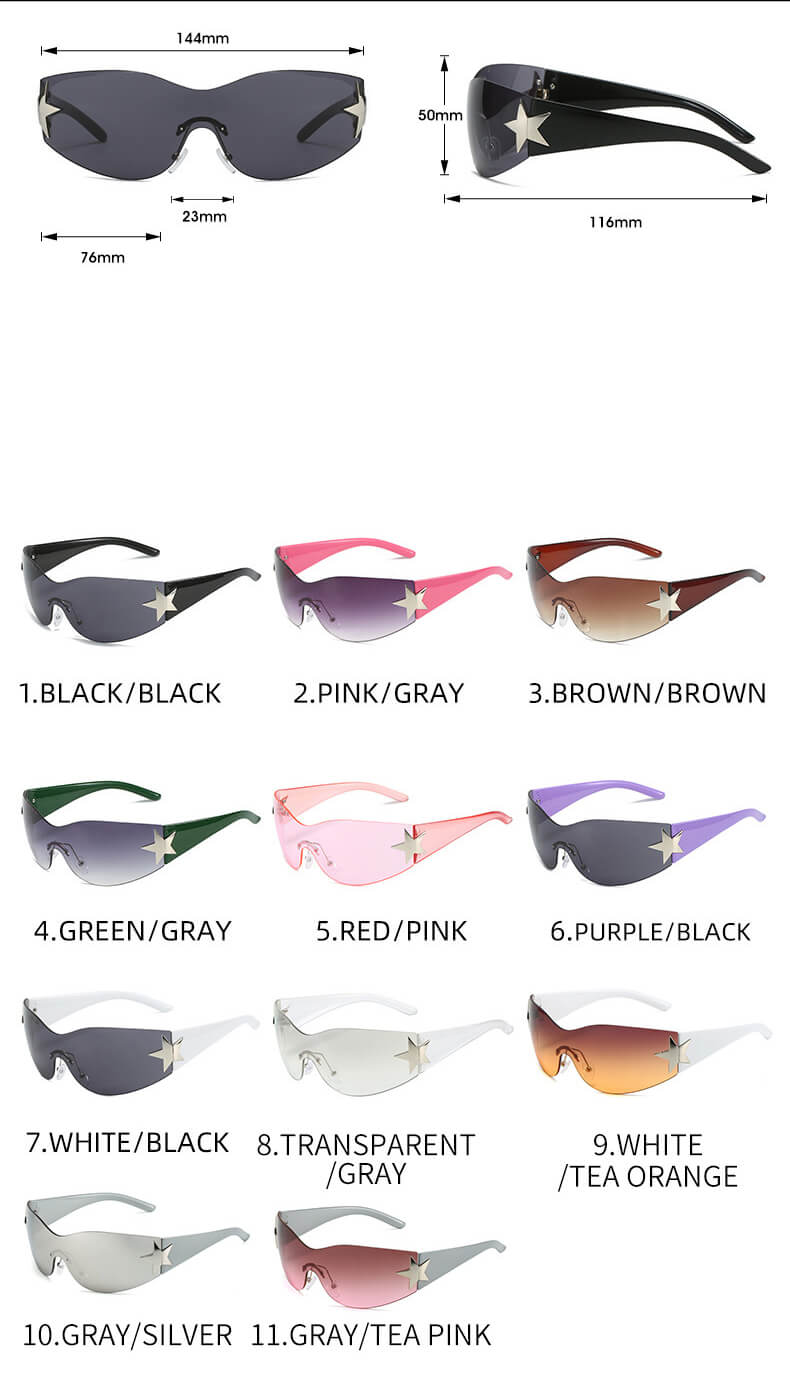 (6 Pack) Y2K Around Sunglasses 229443
