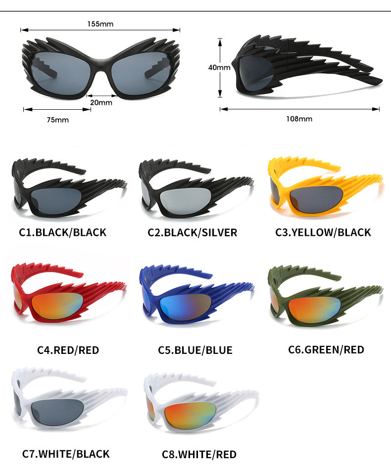 (6 Pack) Y2K Around Sunglasses 6728