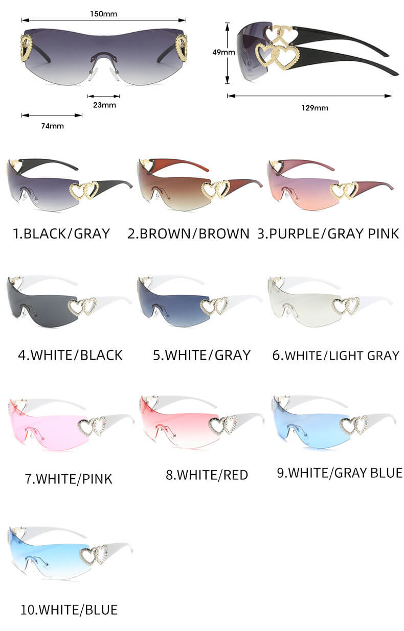 (6 Pack) Y2K Around Sunglasses 3541
