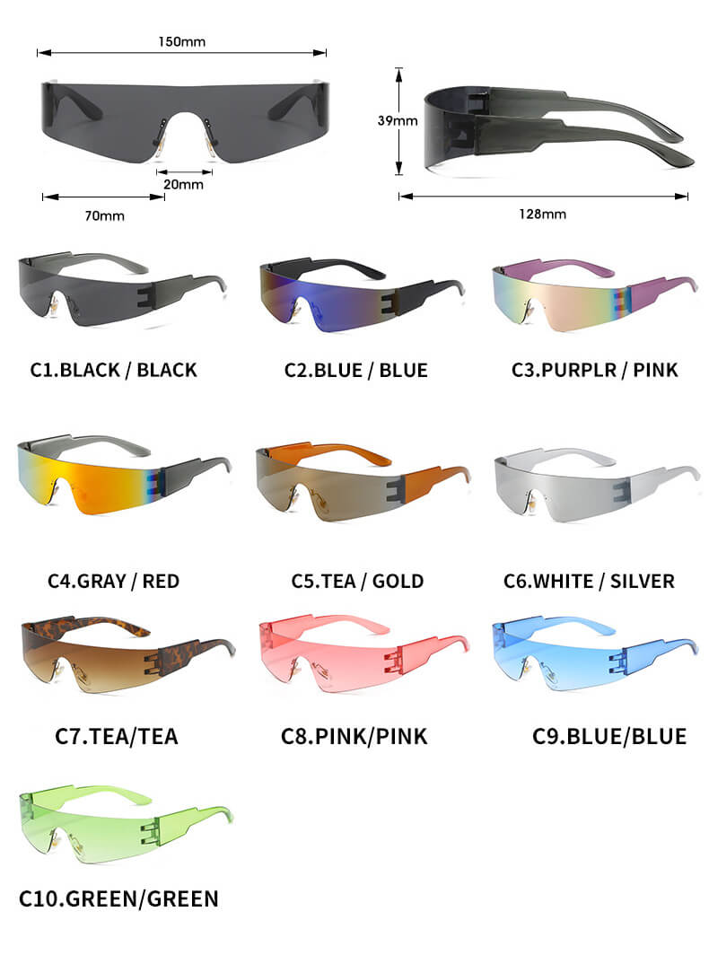 (6 Pack) Y2K Around Sunglasses 20902
