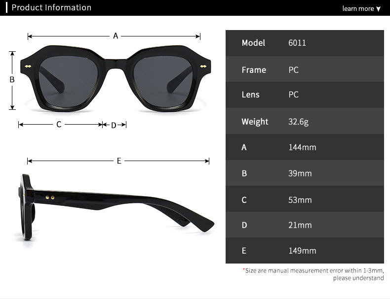 (6 Pack) Plastic Sunglasses 6011
