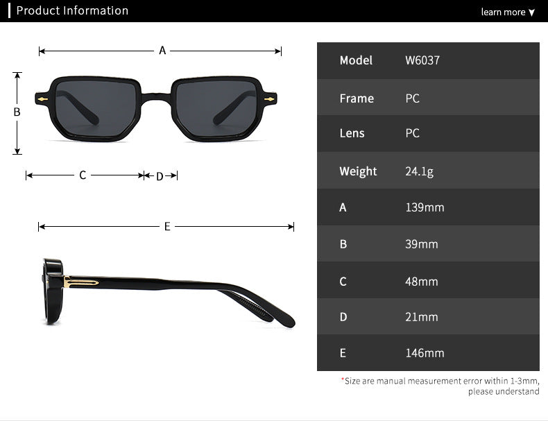 (6 Pack) Plastic Sunglasses 6037