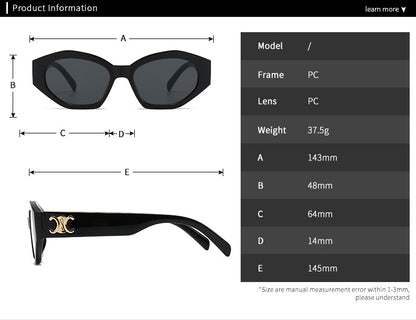 (6 Pack) Plastic Cat Eye Sunglasses 2295