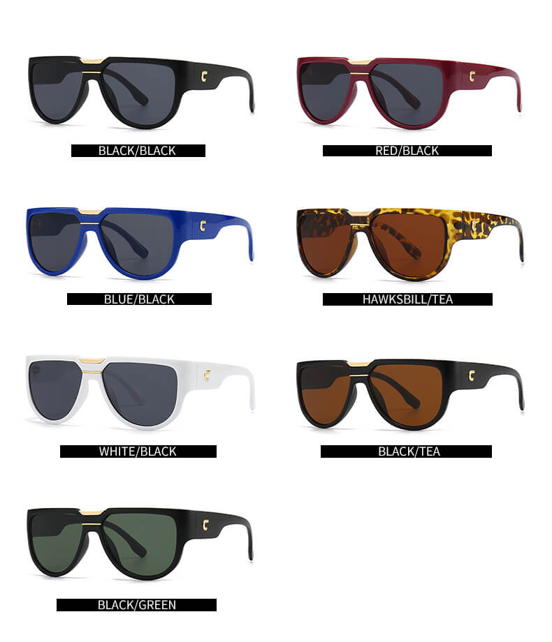 (6 Pack) Plastic Oversized Sunglasses 002