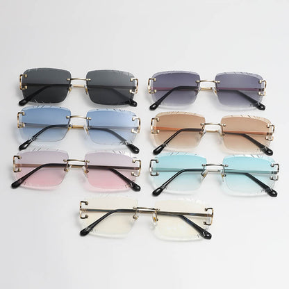 (6 Pack) Rimless Sunglasses 6018