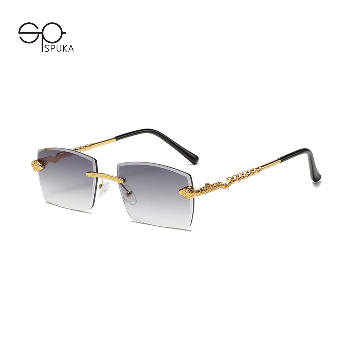 (6 Pack) Rimless Snake Sunglasses S2913