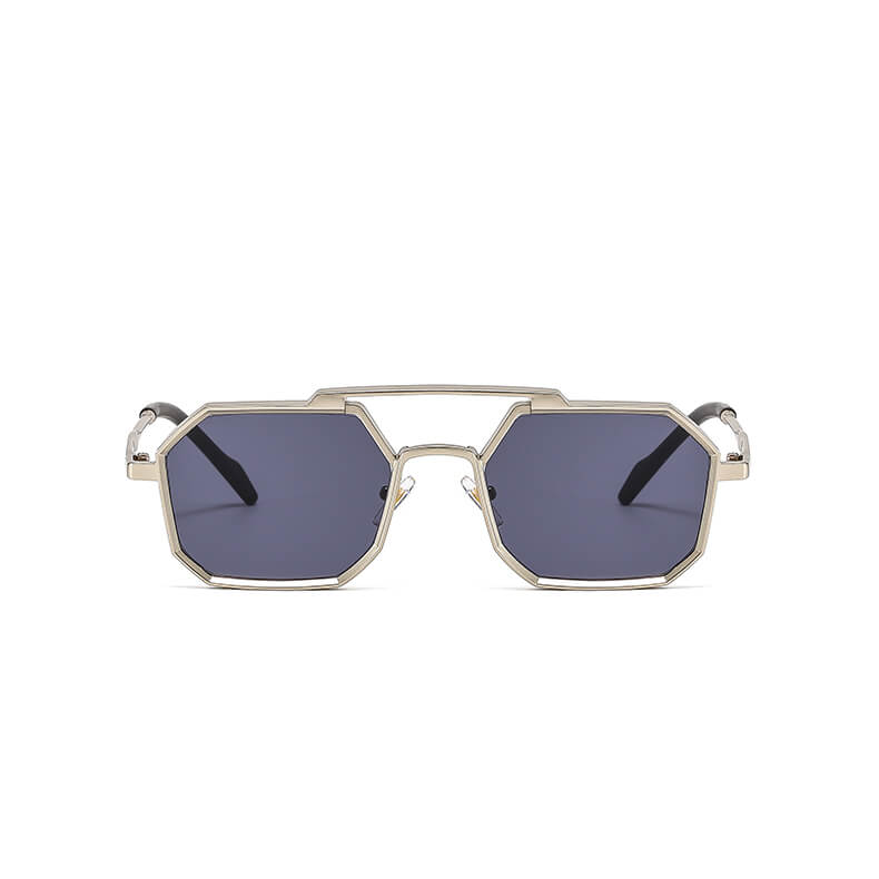 (6 Pack) Square Metal Sunglasses 22033