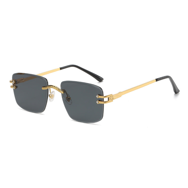 (6 Pack)Edge Cut Rimless Sunglasses 6043