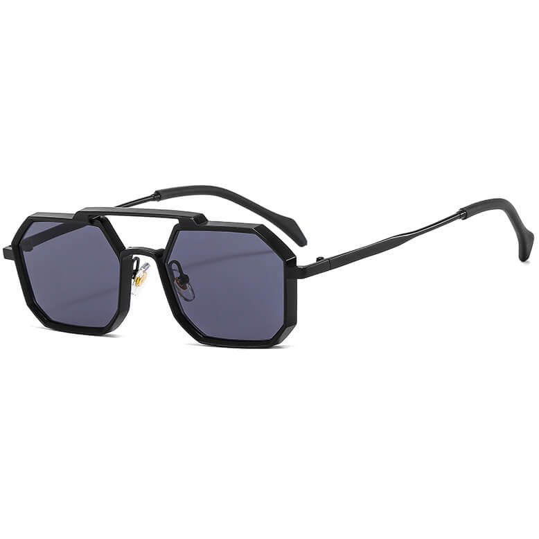 (6 Pack) Square Metal Sunglasses 22033