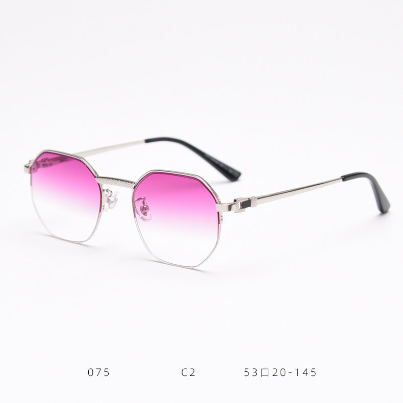 (6 Pack) Half-Frame Sunglasses D075