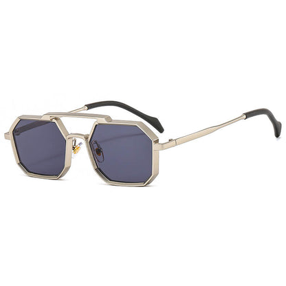 (6 Pack) Square Metal Sunglasses 22033