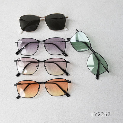 (6 Pack) Metal Nylon Sunglasses 2267