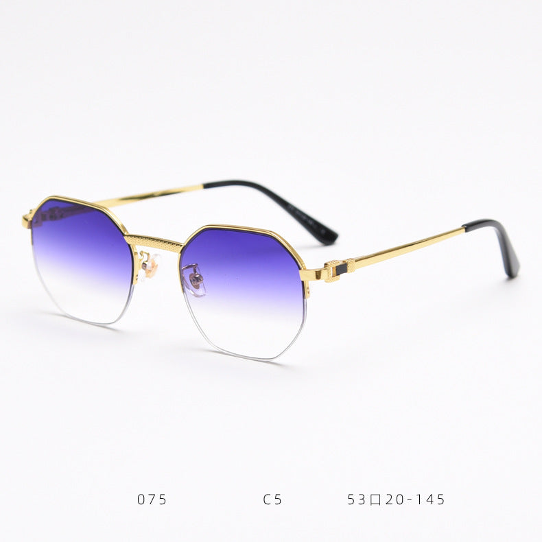 (6 Pack) Half-Frame Sunglasses D075