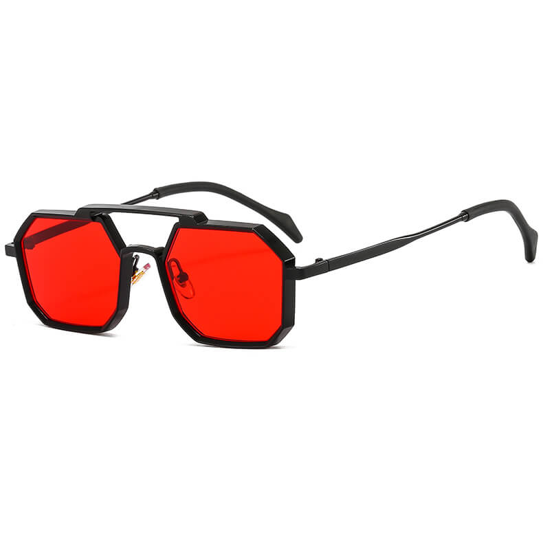 (6 Pack) Square Metal Sunglasses 22033