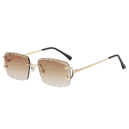 (6 Pack) Rimless Sunglasses 6018