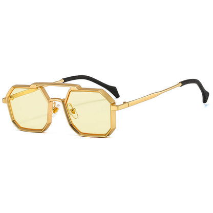 (6 Pack) Square Metal Sunglasses 22033