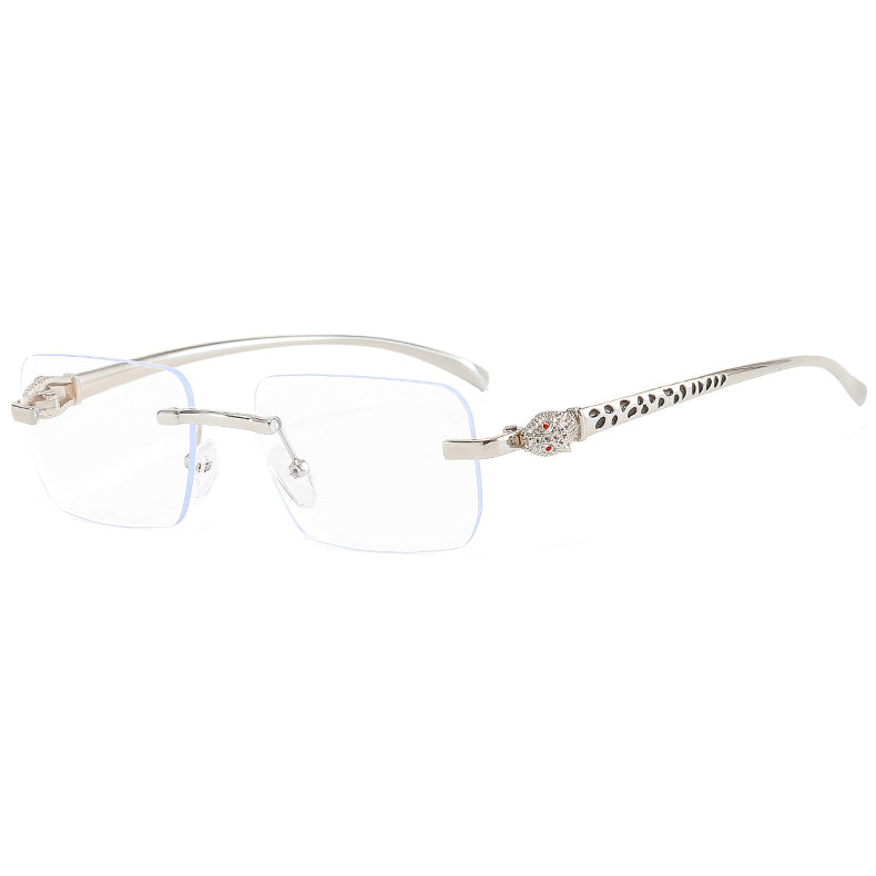 (6 Pack) Rimless Leopard Sunglasses 6060