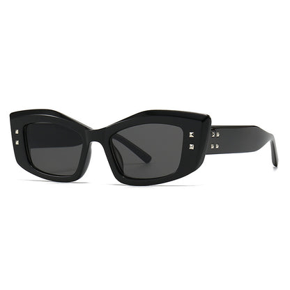 (6 Pack) Cat Eye Rivets Sunglasses 9183