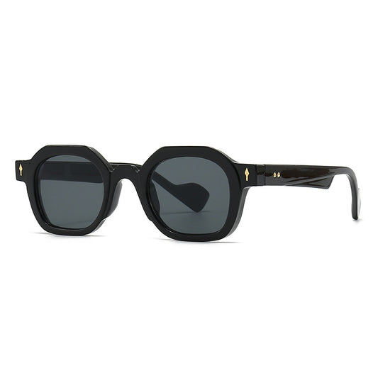 (6 Pack) Round Rivets Sunglasses 6058