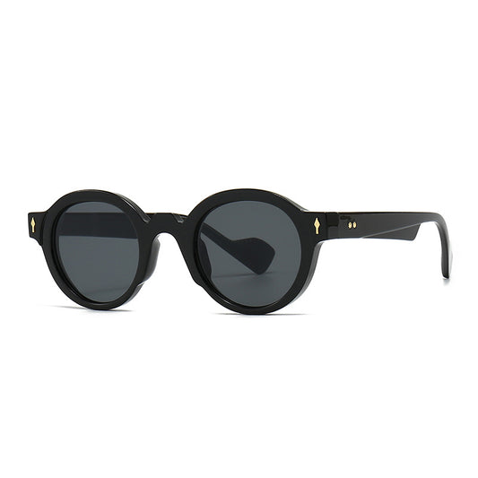 (6 Pack) Round Rivets Sunglasses 6059