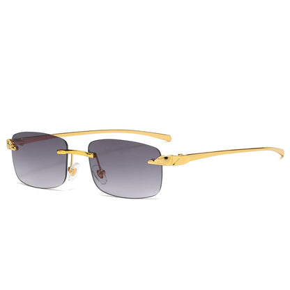 (6 Pack) Rimless Leopard Sunglasses 2070