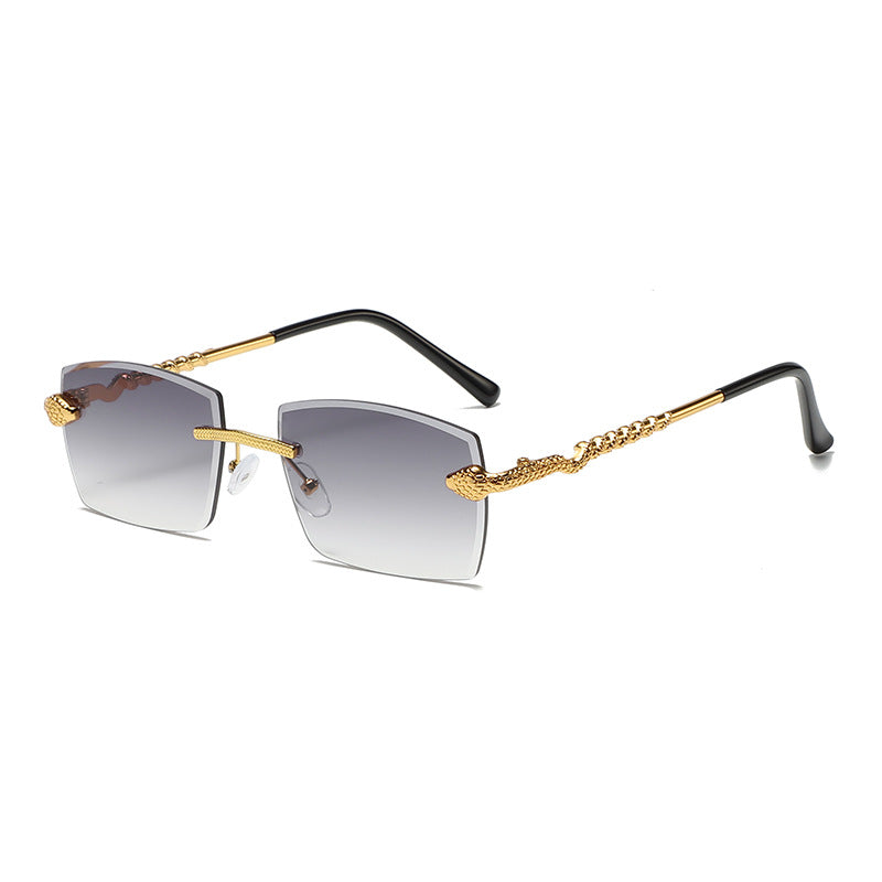 (6 Pack) Rimless Snake Sunglasses S2913