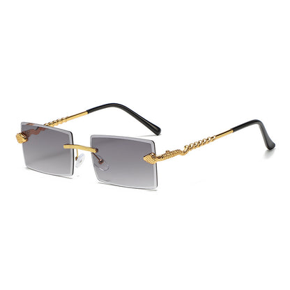 (6 Pack) Rimless Snake Sunglasses S2907