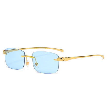 (6 Pack) Rimless Leopard Sunglasses 2070