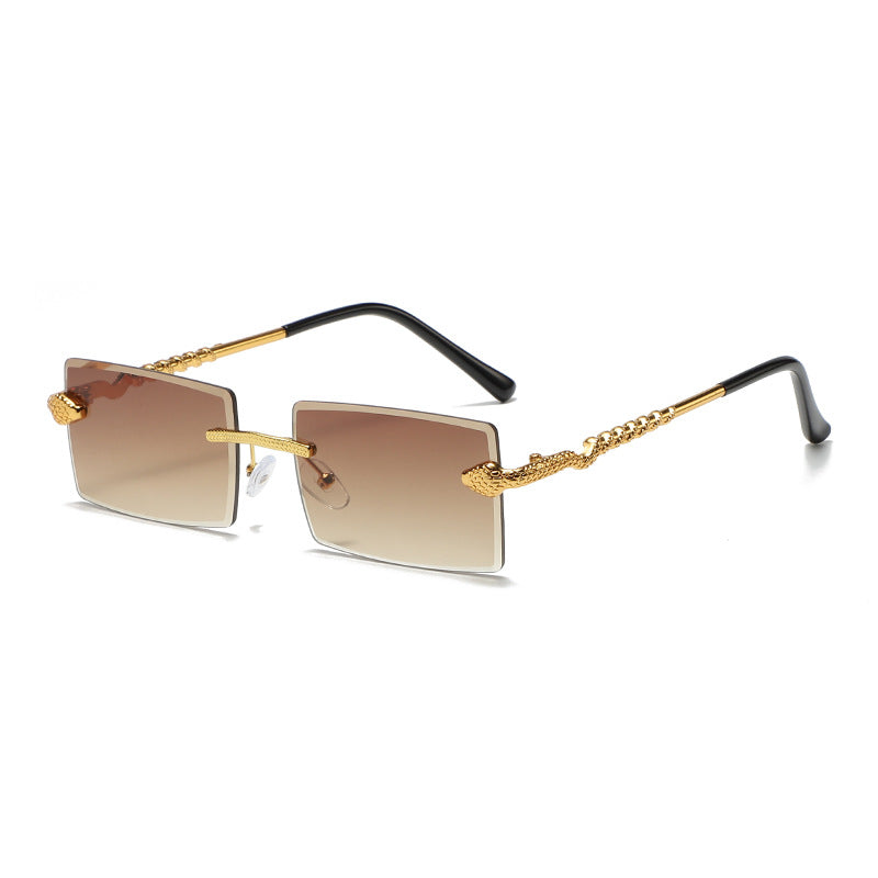 (6 Pack) Rimless Snake Sunglasses S2907