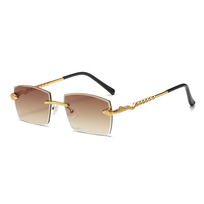 (6 Pack) Rimless Snake Sunglasses S2913