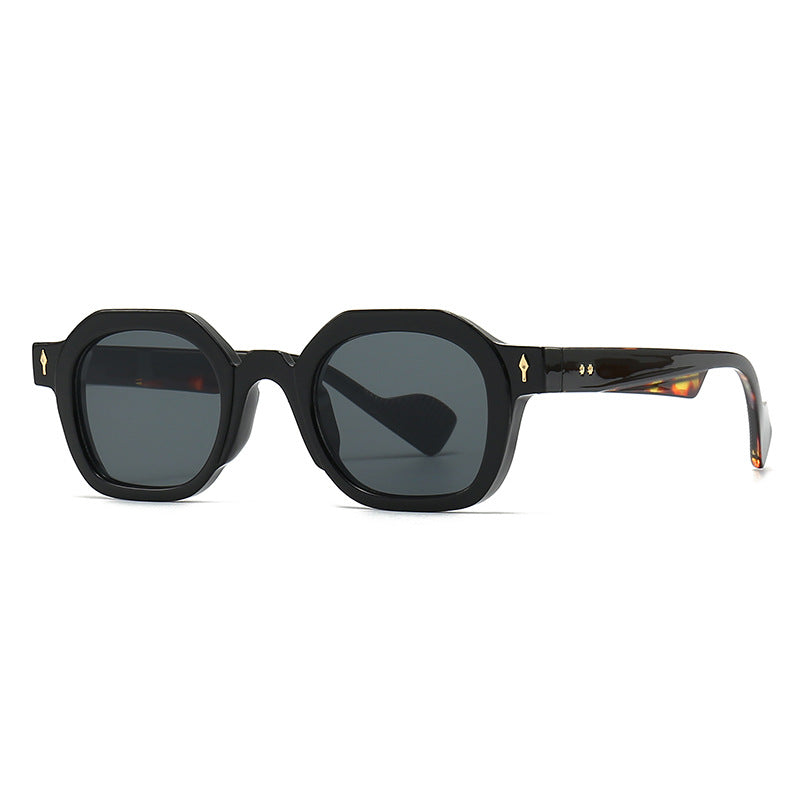 (6 Pack) Round Rivets Sunglasses 6058