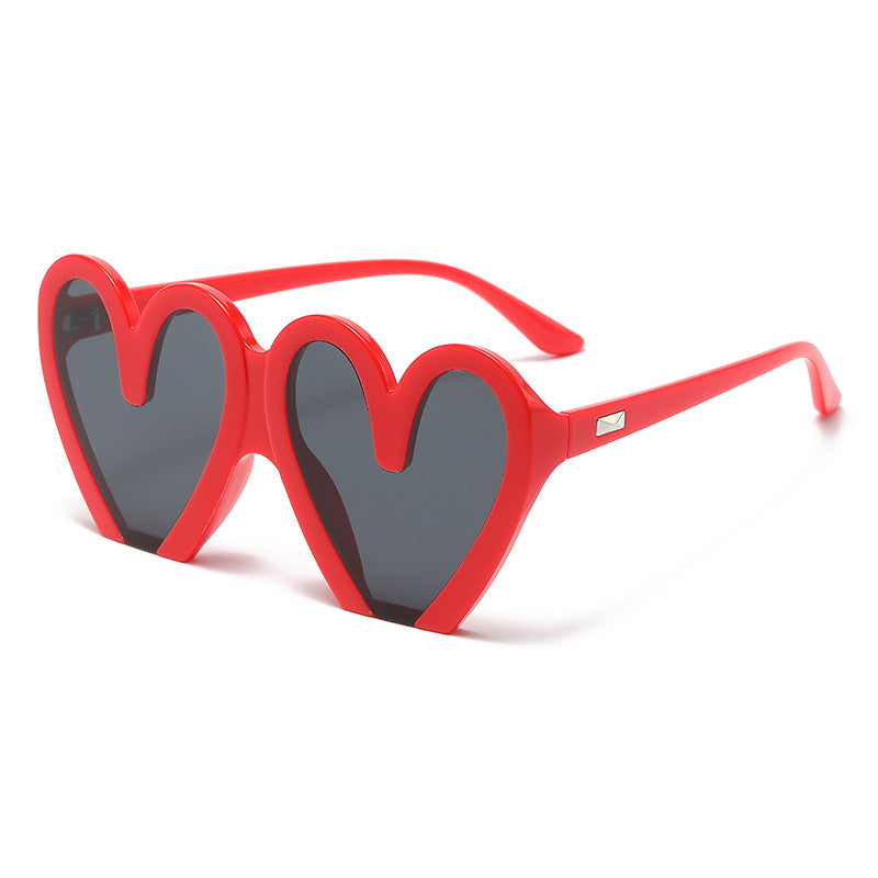 (6 Pack) Heart Shape Sunglasses 68159