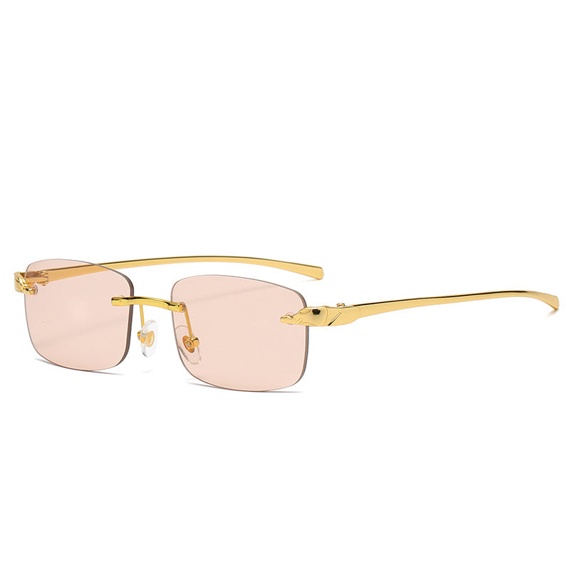 (6 Pack) Rimless Leopard Sunglasses 2070