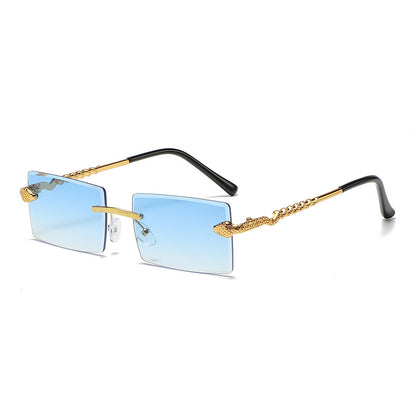 (6 Pack) Rimless Snake Sunglasses S2907