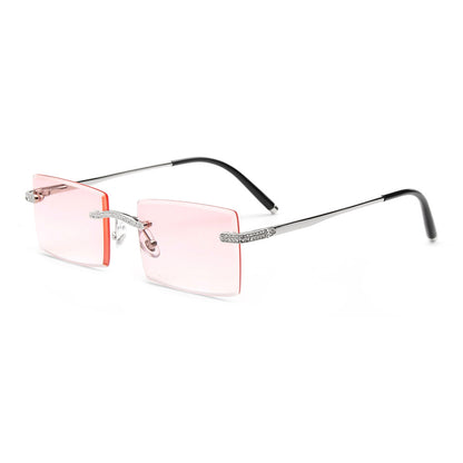 2016 Rimless Rhinestone Sunglasses(9 colors)