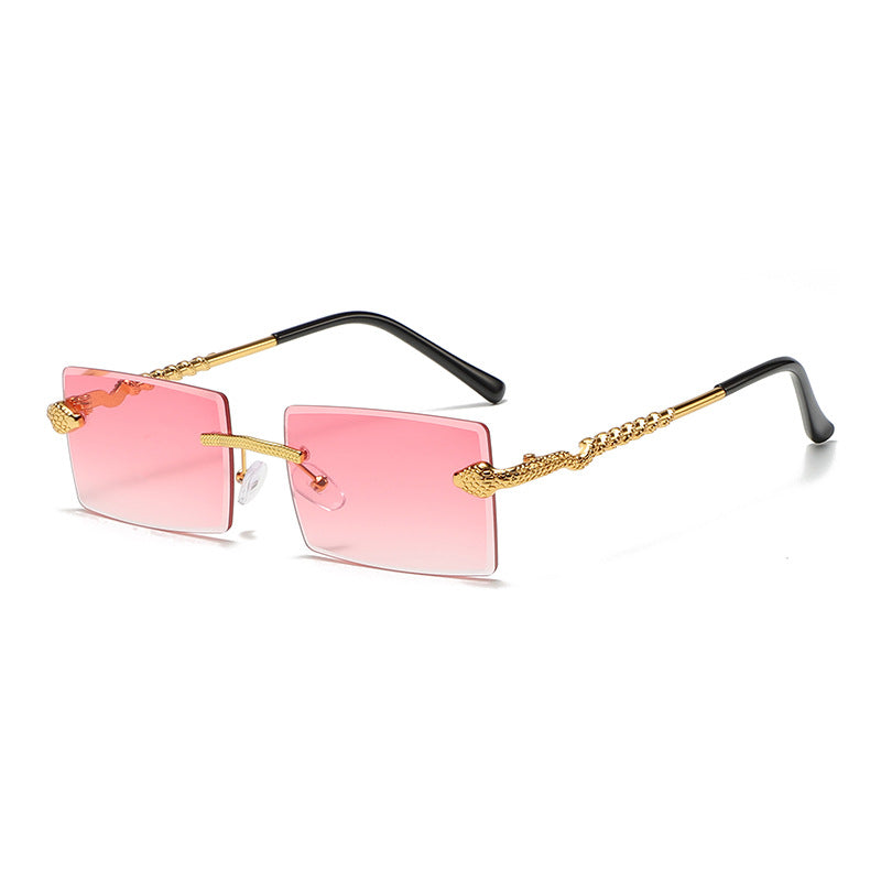 (6 Pack) Rimless Snake Sunglasses S2907