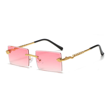 (6 Pack) Rimless Snake Sunglasses S2907