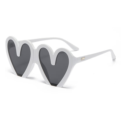 (6 Pack) Heart Shape Sunglasses 68159