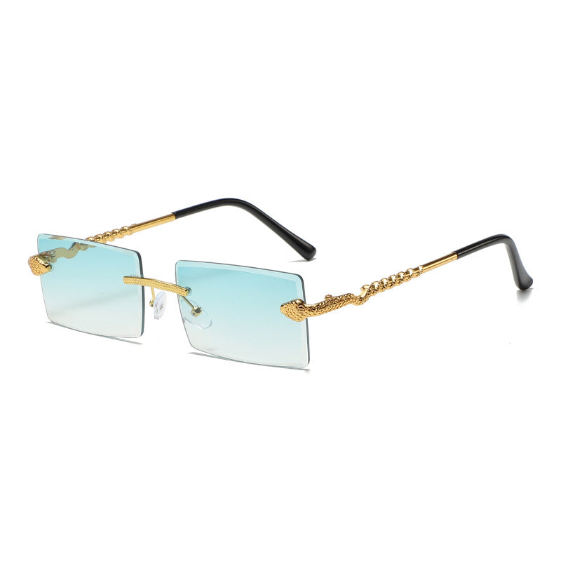 (6 Pack) Rimless Snake Sunglasses S2907