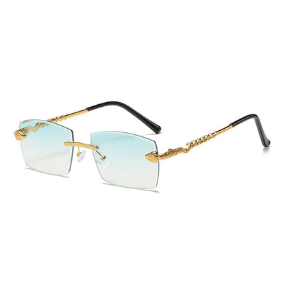 (6 Pack) Rimless Snake Sunglasses S2913