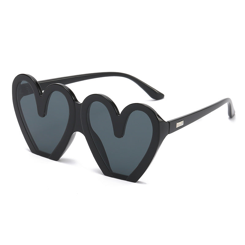 (6 Pack) Heart Shape Sunglasses 68159