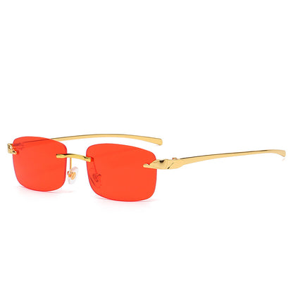 (6 Pack) Rimless Leopard Sunglasses 2070