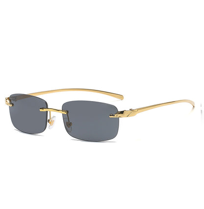 (6 Pack) Rimless Leopard Sunglasses 2070