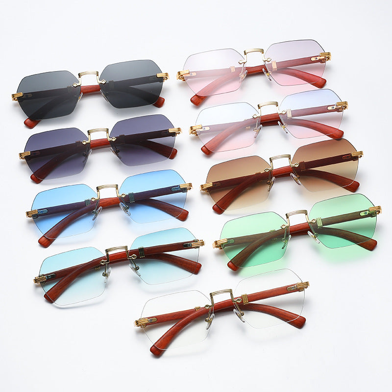 (6 Pack) Rimless Sunglasses 6022