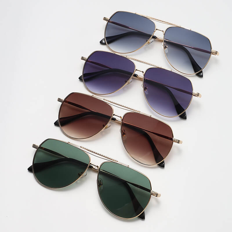 8039 Metal Aviator Sunglasses(4 colors)