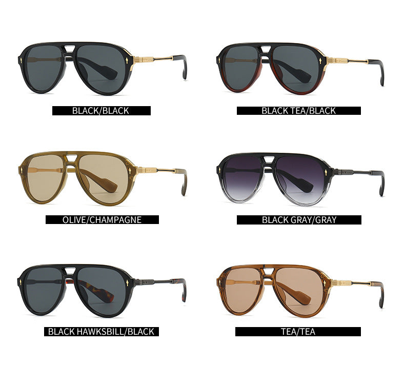 6052 Flat-top Aviator Sunglasses