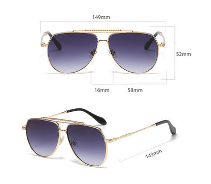 8039 Metal Aviator Sunglasses(4 colors)